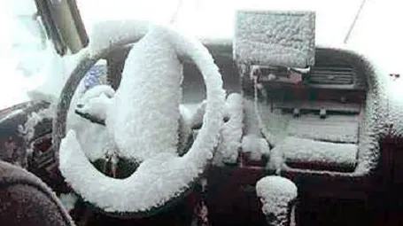 Снег в машине