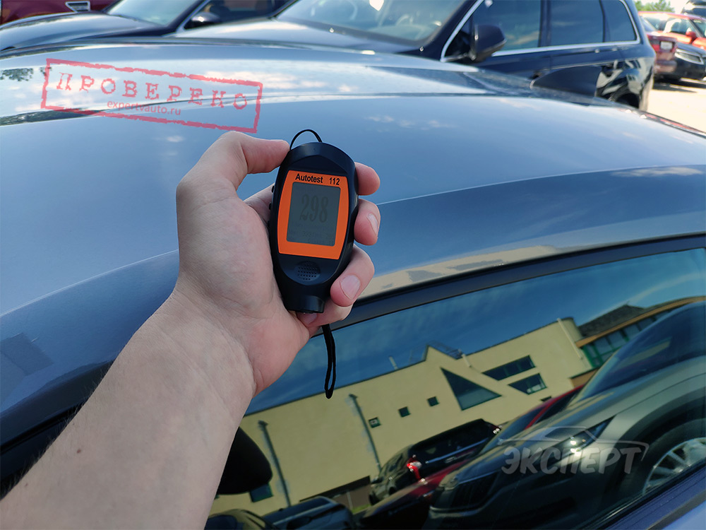 Показания толщиномера толщины краски крыша Chevrolet Camaro VI