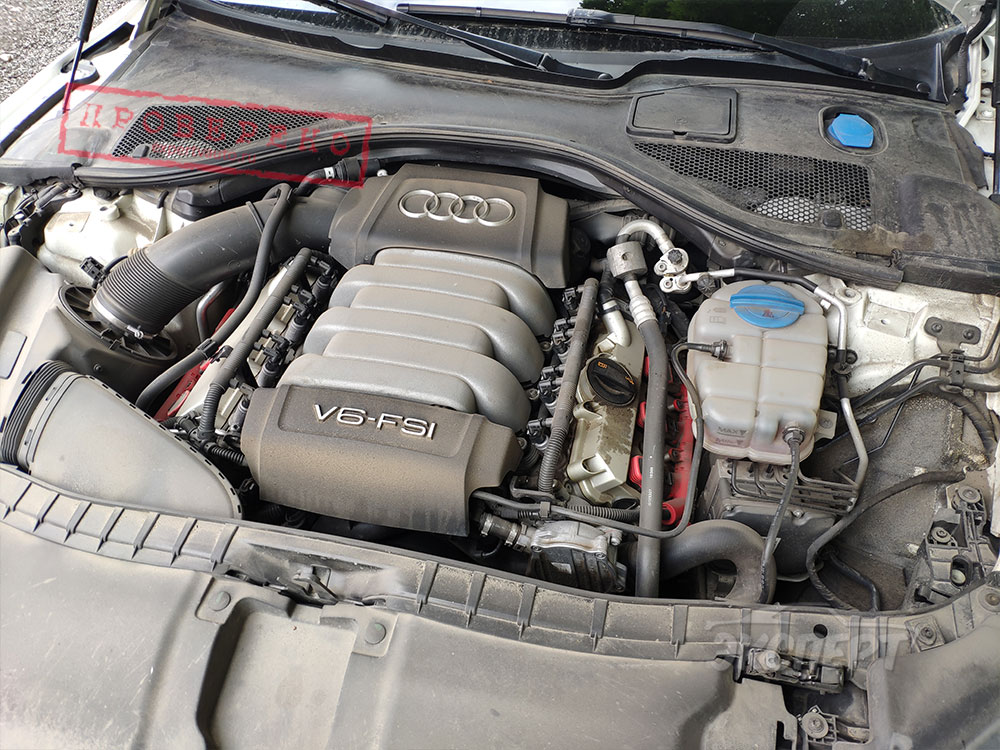 Двигатель весь в масле Audi A7 4G