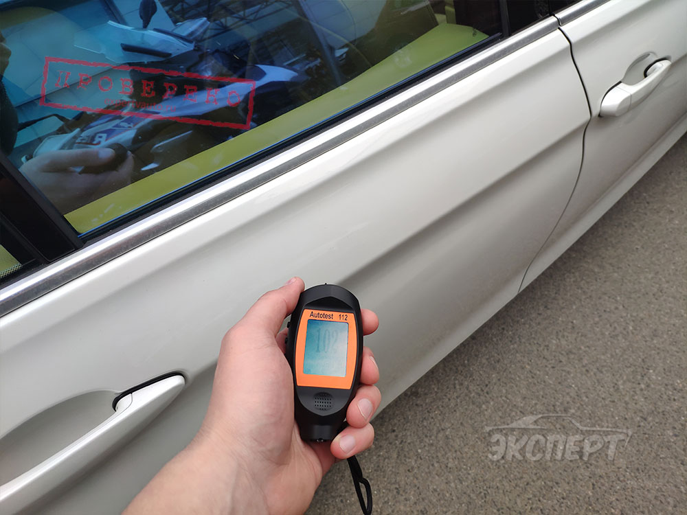 Измерение толщиномера ЛКП дверь BMW 3 F30
