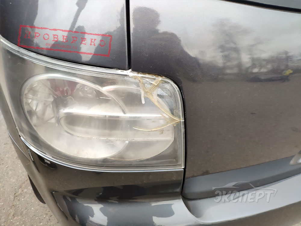 Задний фонарь разбит, отсутствуют шильдики Mazda CX-7