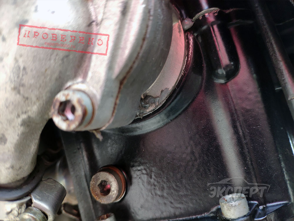 Двигатель в холодной сварке KTM Duke 640